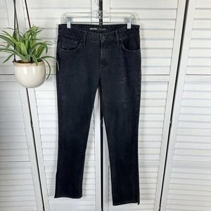 NWOT GRLFRND The Hailey Low Rise Boot Jeans Slit‎ Hem Sunset Strip Black Size 27